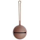 Mushie Cloudy Mauve Pacifier Holder Case