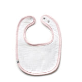 Lil Legs x BCP White/Pink Baby Bib