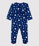 Petit Bateau Medieval Blue Star Print Footie
