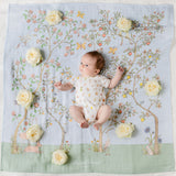 Atelier In Bloom Pink Muslin Blanket