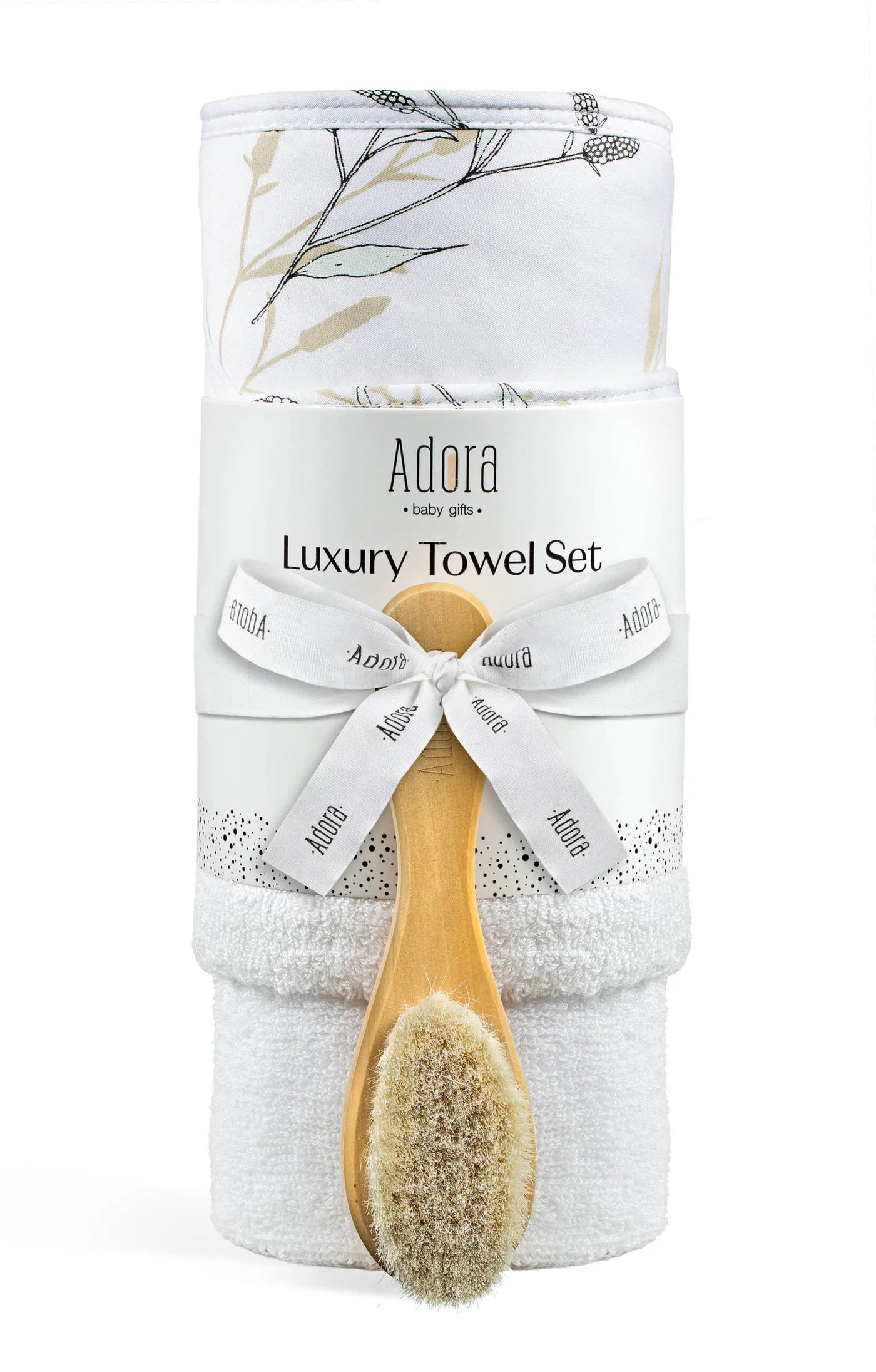 Adora Cornblue Hooded Towel & Brush Set (Boys) Adora Cornblue Hooded Towel & Brush Set (Boys)