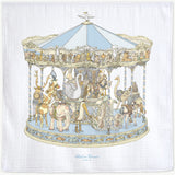 Atelier Choux Carousel Blue Muslin Blanket