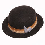 Tia Cibani Charcoal Fedora
