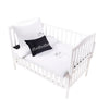 Mini Manilla Solid Signature Baby Linen Set Black/White