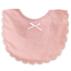 Alimrose Spot Pink Scallop Bib