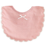 Alimrose Spot Pink Scallop Bib