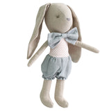 Alimrose Grey Red Baby Boy Bunny