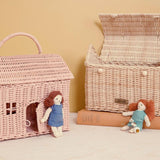 Olli Ella Straw Rattan Casa Clutch
