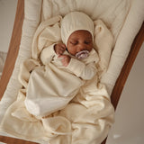 Mushie Ivory Baby Bonnet
