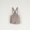Popelin Taupe Dungarees