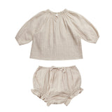 Rylee & Cru Stone Daisy Blouse and Bloomer Set