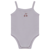 Bebe Bella White/Mauve 4pk Onesies