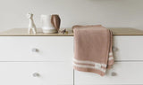 Domani Marici Pink Shell Striped Baby Blanket