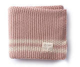 Domani Marici Pink Shell Striped Baby Blanket