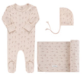 Ely's and Co Lavendar Bluebell Layette Set