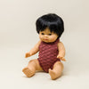 Yaarn Burgundy Knit Doll Clothing