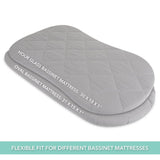 Ely's and Co Grey Quilted Bassinet Sheet