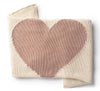 Domani Home Chunky Knit Pink Heart Blanket