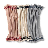 Domani Marici White/ Black Striped Baby Blanket