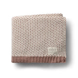 Domani Blush Honeycomb Knit Blanket