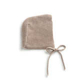 Domani Taupe Transfer Knit Bonnet