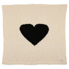 Domani Home Chunky Knit Heart Blanket