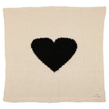 Domani Home Chunky Knit Heart Blanket