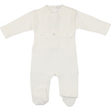 Mio Cotton White Knit Blanket and Bonnet