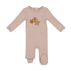 Little Paw Dusty Pink Rib Star Bonnet