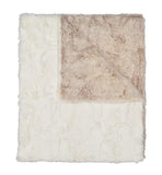 Peluche Oatmeal and Ivory Blanket