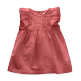 Oeuf Melon Swiss Dot Ruffle Dress