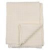 Peluche Cream Crochet Waffle Knit Blanket