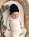 Jacqueline & Jac Black Ribbed Beanie